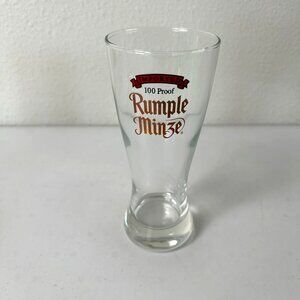 Rumple Minze‎ Peppermint Schnapps Glass Germany 100 Proof